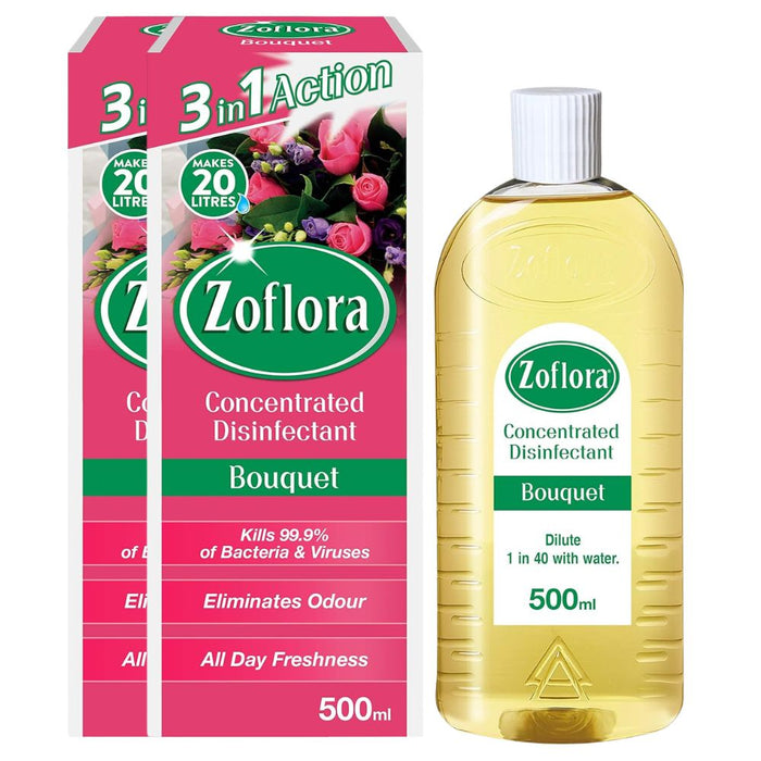 Zoflora Bouquet Disinfectant 500ml Assorted Packs Disinfectants Zoflora Pack of 2
