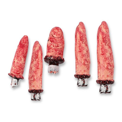 Gruesome Severed Body Parts 5 Pack Assorted Halloween Designs Halloween Decorations FabFinds Bloody Fingers  