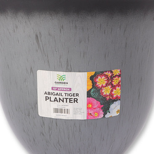 Abigail Tiger Planter Assorted Colours 13" Pots & Planters Garden Essentials   