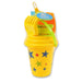 Summer Fun Beach Toys 6 Piece Bucket Set Kids Outdoor Activities FabFinds Yellow  
