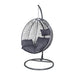 Orlando Grey Hanging Egg Chair 193cm Garden Decor FabFinds   