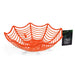 Halloween Cobweb Basket Assorted Colours Halloween Decorations FabFinds Orange  