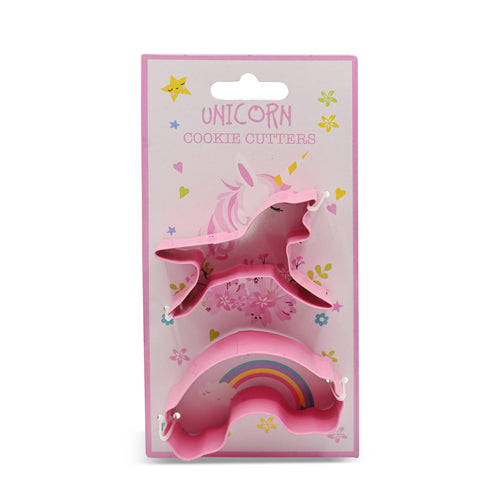 Unicorn and Rainbow Cookie Cutters 2 Pk Kitchen Accessories FabFinds   