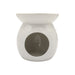 White Ceramic Oil Wax Melt Burner 10cm Wax Melts & Oil Burners FabFinds   