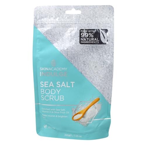 Skin Academy Indulge Sea Salt Body Scrub 200g Face Wash & Scrubs skin academy   