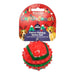 Rosewood Festive Flashing Spikey Ball Dog Toy Dog Toys Rosewood   