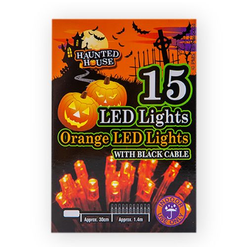 15 Orange LED Halloween Lights Halloween Decorations PMS   