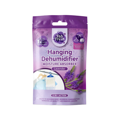 FabFresh Hanging Dehumidifier Assorted Scents 220g Dehumidifiers FabFinds Lavender  