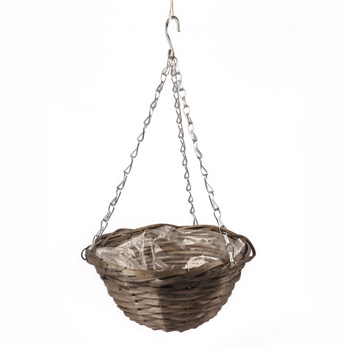 Garden Essentials Wicker Hanging Basket 10inch Plant Pots & Planters Garden Essentials   