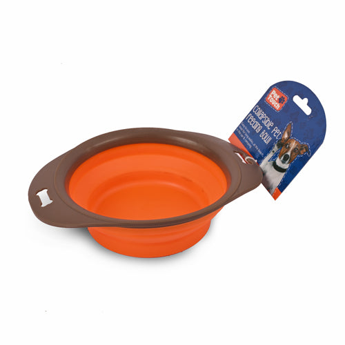 Pet Touch Collapsible Pet Feeding Bowl Petcare Pet Touch Orange  