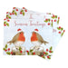 Christmas Robin Placemat 4 Pack Christmas Tableware Home Collection   