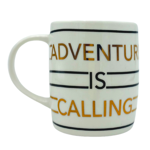 Electroplated Gold 'Adventure Is Calling' Mug Mugs FabFinds   