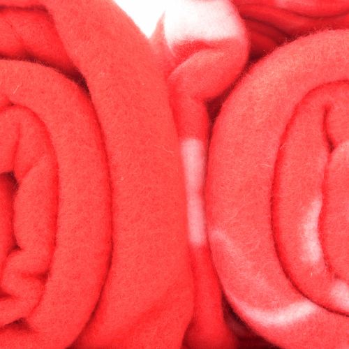 Coloroll Red Soft & Comfy Fleece Throws 2 Pack Christmas Cushions & Throws Coloroll   