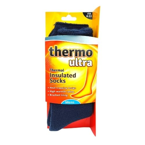 Men's Thermo Ultra Thermal Insulated Socks Socks & Snuggle Socks FabFinds Grey  