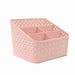 Medium Home Collection Multi-Compartment Organiser Assorted Colours Storage Baskets Home Collection Light Pink  