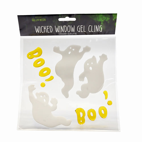 Halloween Wicked Window Gel Cling Decorations Assorted Designs Halloween Decorations FabFinds Ghosts  