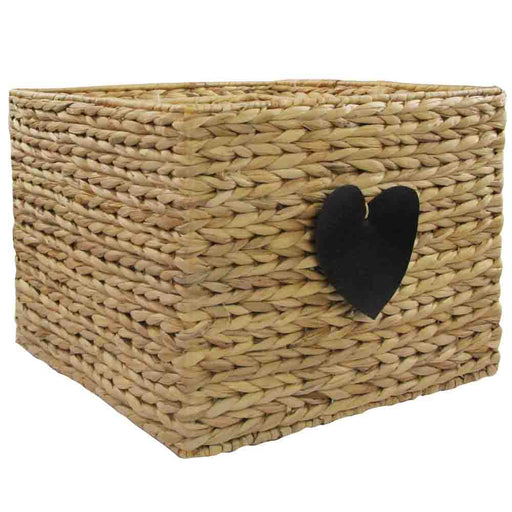 Wicker Heart Storage Baskets Assorted Sizes Storage Baskets FabFinds Small  