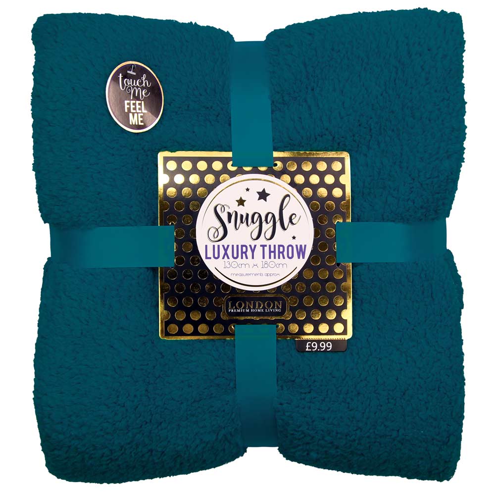Premium Super Soft Hanging Throw Light Gray