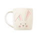 White and Pink Bunny Face Mug Mugs FabFinds   