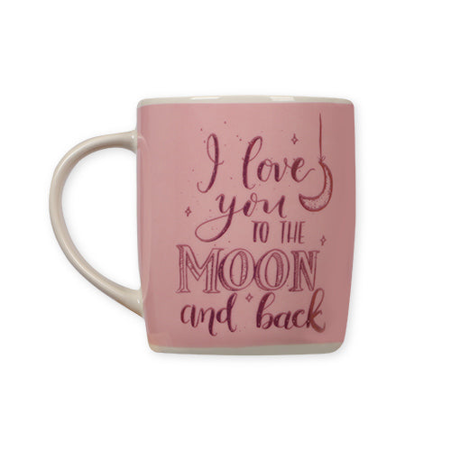 I Love You To The Moon And Back Pink Mug Mugs FabFinds   
