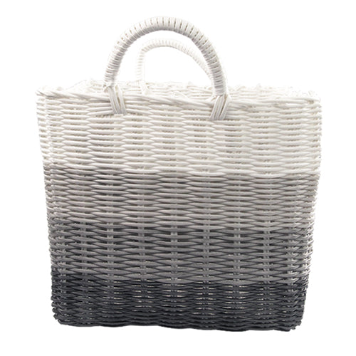 Ombre Woven Storage Baskets Assorted Sizes & Colours Storage Baskets FabFinds Large Charcoal 