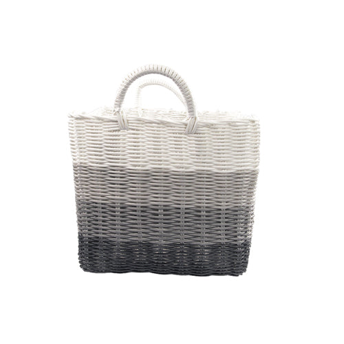 Ombre Woven Storage Baskets Assorted Sizes & Colours Storage Baskets FabFinds Small Charcoal 