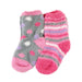Kid's Zone Girls Cosy Snuggle Socks Pink & Grey Twin Pack 3-8yrs Kids Snuggle Socks FabFinds   