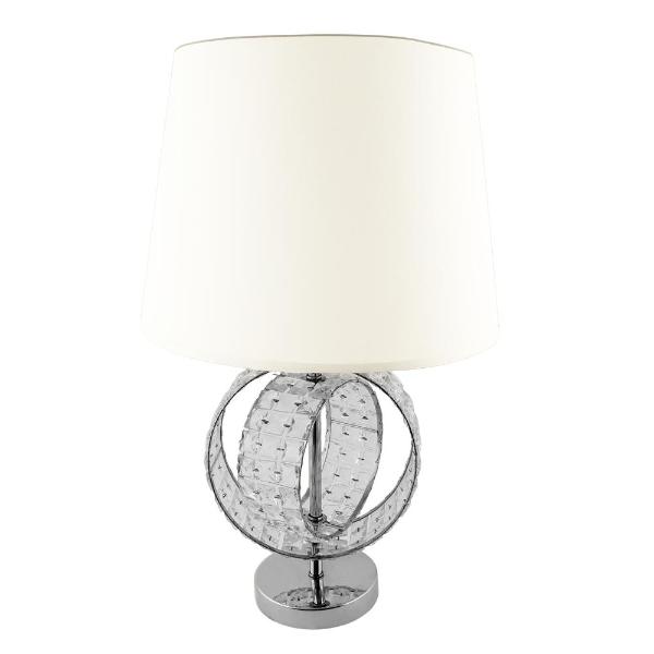 Modern Table Desk Lamp Crystal Interlock Circle Gem Home Lighting FabFinds   
