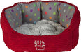 Petface Oval Red Cord Puppy or Kitten Bed Dog Beds Petface   