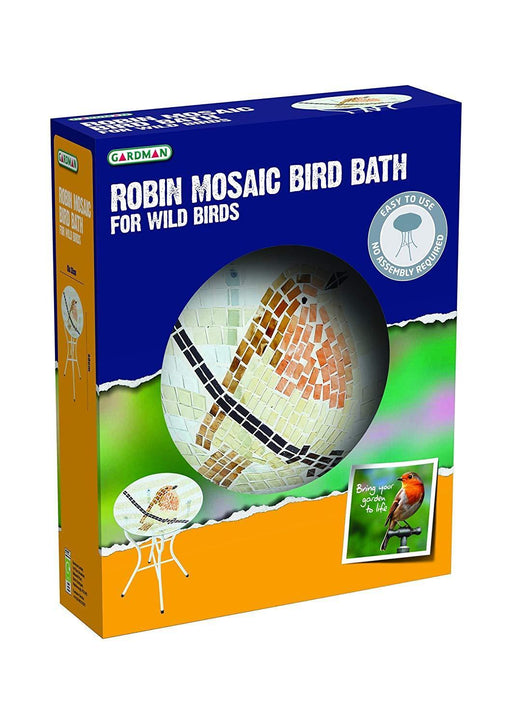 Gardman Bird Bath Mosaic Robin Theme Bird Baths FabFinds   