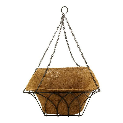 Square Gothic Style Metal Plant Hanging Basket Plant Pots & Planters FabFinds   