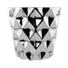 Metallic Diamond Pattern Indoor Plant Pot 13cm Assorted Colours Plant Pots & Planters Crown & Brooke Silver  