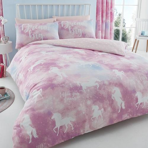 Unicorn Dreams Double Reversible Duvet Set — FabFinds