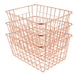 Soho Wire Storage Basket in Rose Gold Storage Baskets FabFinds   