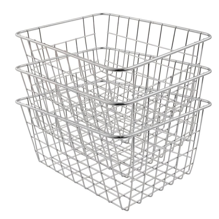 Soho Wire Storage Baskets in Chrome Storage Baskets FabFinds   