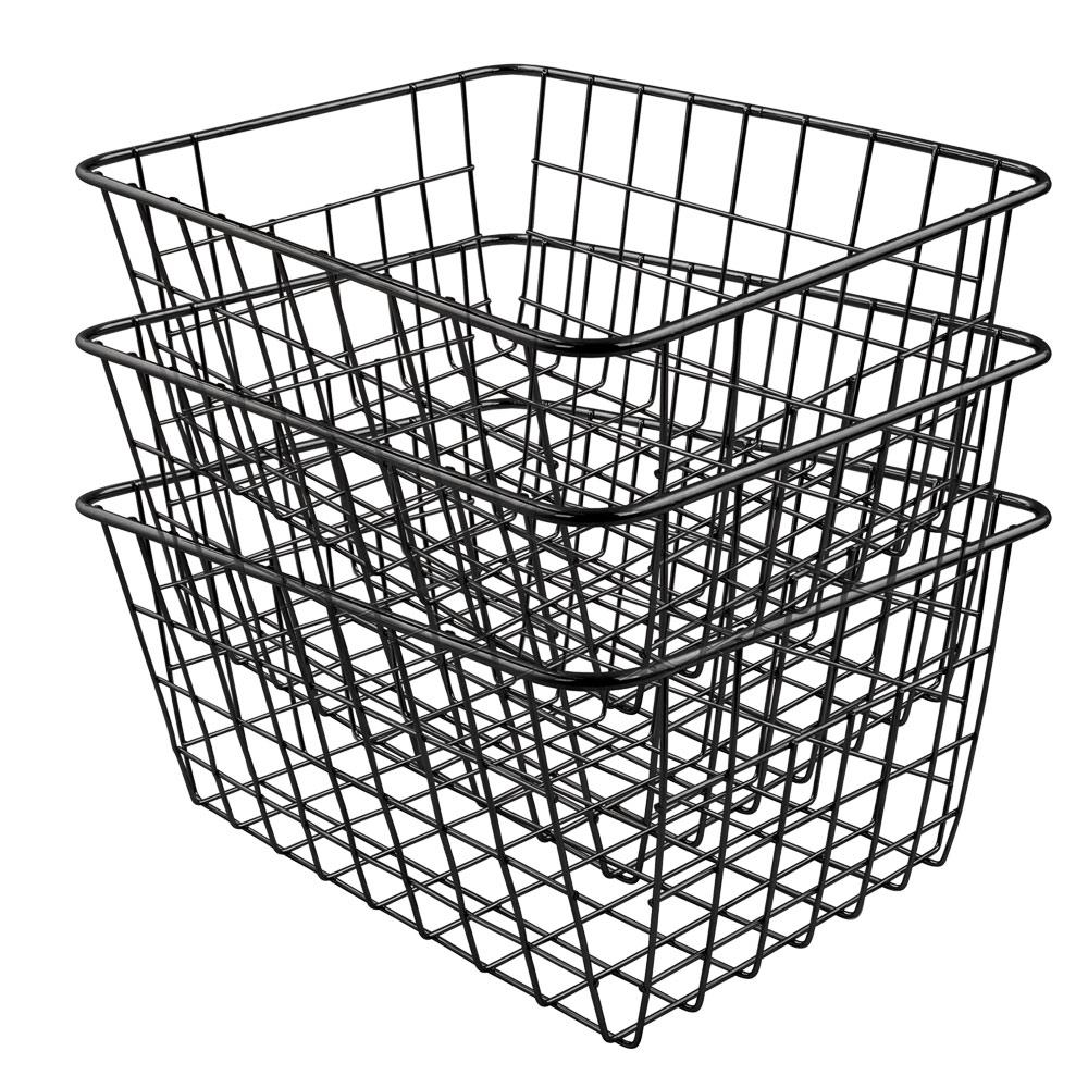 Soho Wire Storage Basket in Black — FabFinds