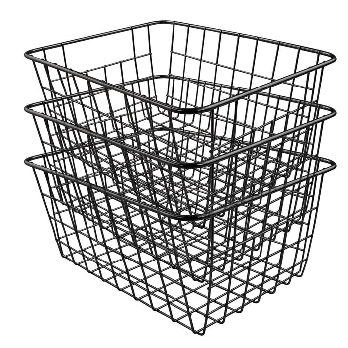 Soho Wire Storage Basket in Black Storage Baskets FabFinds   
