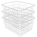 Soho Wire Storage Basket in White Storage Baskets FabFinds   