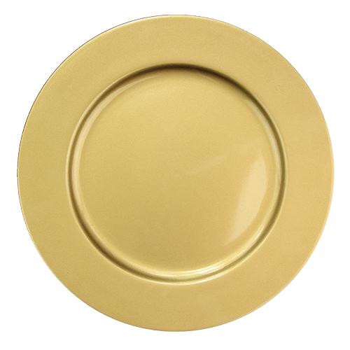 Festive Charger Dinner Plates 33cm Assorted Colours Christmas Tableware FabFinds Gold  