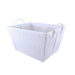 Home Collection Glitter Storage Basket In Assorted Colours Storage Baskets Home Collection Silver & White  