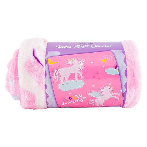 Coloroll Ultra Soft Magic Dreams Unicorn Blanket FabFinds