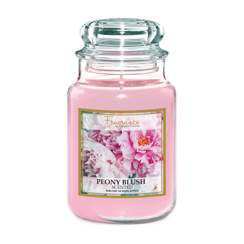 Fragrance Peony Blush Scented Jar Wax Candle 18oz Candles Liberty Candles   