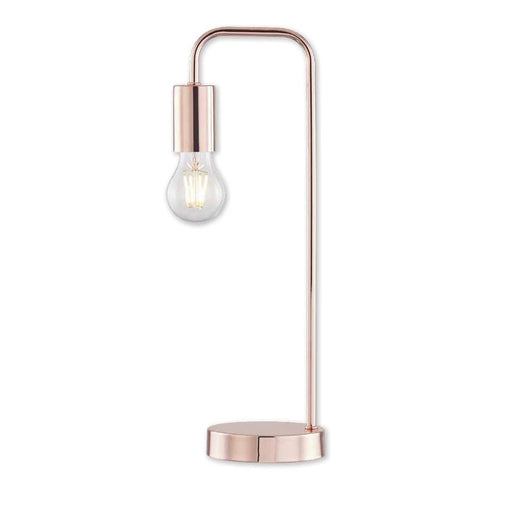 Chester Rose Gold Industrial Table Lamp Home Lighting FabFinds   