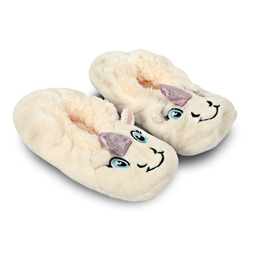 Unicorn Cosy Toes Girls Assorted Sizes Slippers FabFinds 1-2  