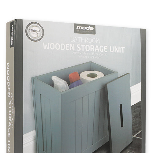 Grey Wooden Bathroom Multi-purpose Storage Caddy Bathroom Storage Moda   