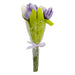 Artificial Tulip Bouquet 9 Stems Assorted Colours Home Decoration FabFinds Purple  