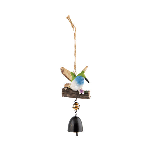 Bird On A Log Hanging Windchime Decoration Assorted Colours Garden Decor FabFinds   