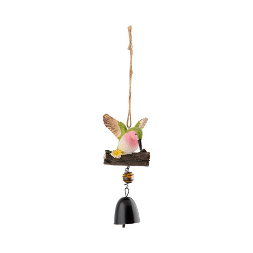 Bird On A Log Hanging Windchime Decoration Assorted Colours Garden Decor FabFinds   