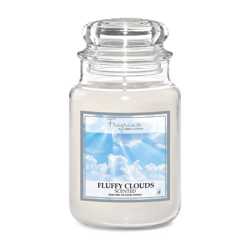 Fluffy Clouds Scented Glass Jar Candle 18oz Candles FabFinds   