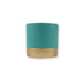 Gold Band Plant Pot Assorted Colours 11cm Plant Pots & Planters FabFinds Teal  